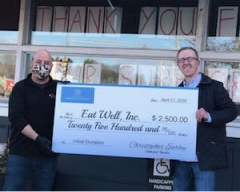 During COVID-19 we donated to a local Hingham restaurant group in order to financially help their staff who were not able to work due to the pandemic.