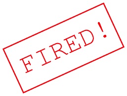 fired sign