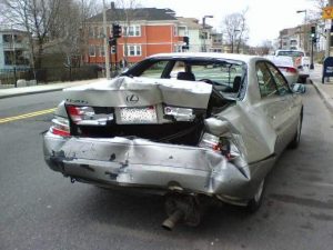 crashed car